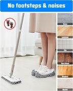 8 Pcs Mop Slippers Socks Floor Cleaning, Microfiber Shoe Covers dust Washable - Image 6