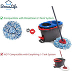 BonusLife 8-Pack Mop Head for O-Ceda RinseClean Spin Mop Refill 2-Tank System - Image 2