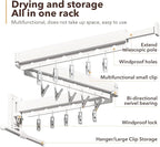 Wall Mounted Clothes Hanger, Clothes Drying Rack, Laundry Rack Wall Mount - Image 5