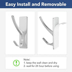 Stick on Hooks for Hanging, Extra Sticky 6KG, Coat Hook on Door for Towel Coat - Image 4