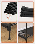 Clothes Rack, Portable Closet, 81.1 Inch Large Capacity Wardrobe Closet - Image 6