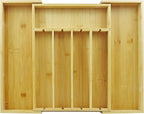 Kitchen Bamboo Silverware Drawer Organizer by cutesun