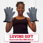 KITCHEN PERFECTION Silicone Smoker Oven Gloves - Image 8