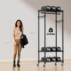 Clothes Rack, Clothing Rack for Hanging Clothes, 3 Tiers Adjustable Closet - Image 4