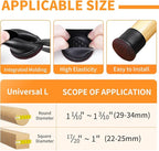 Ezprotekt 24 Pcs Round Silicone Chair Leg Floor Protectors - Image 2