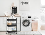 CAXXA 3-Tier Rolling Metal Storage Organizer - Image 6