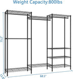 Heavy Duty Garment Rack, Freestanding Clothing Rack - Image 5