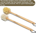 Bottle Brushes with Natural Bristles, 13-3/4 Inch Long Wood Handle Bottle Brush - Image 6
