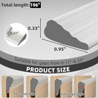 196" Wedge Weather Stripping Door Seal Strip - Image 2