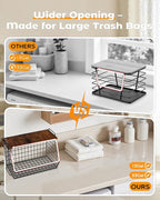 2 Pack Stackable Extra Large Trash Bag Holder Under Sink, Wall Mounted Garbage - Image 6