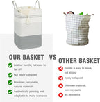 danpinera 100L Nursery Hamper, Tall Woven Laundry Basket - Image 6