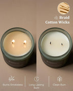 M&SENSE Bamboo Peony Scented Candle, 11.6oz Aromatherapy Jar Candle, 70 Hour - Image 5
