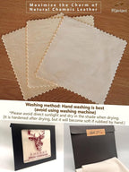 Glasses Cleaning Cloth Chamois Leather Natural Premium Cloth, Eye Glass Clean - Image 6