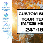 custom sign, Aluminum Weatherproof Metal Sign, Optional reflective, Custom - Image 3
