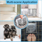 30pcs Disposable Shower Drain Hair Catcher Screen Sticker 4" X 4" Square Floor - Image 3