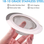2Pcs Kitchen Sink Strainer, Stainless Steel Mesh Sink Drain Cover, Large Wide - Image 6