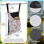 Cute Snowman Large Capacity 14.5 x 12 Inch Clothespin Bag - Image 6
