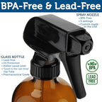 Sally's Organics Empty Amber Glass Spray Bottles - Image 3