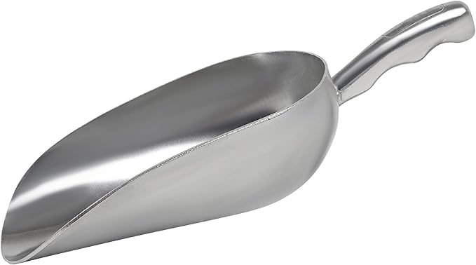 Cast Aluminum Utility Scoop - 12 oz. - Round Bottom by Nechtik