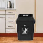 4 Pack Plastic Swing Lid Trash Can, 6 Gallon Trash Cans - Image 6