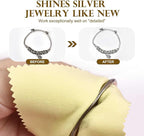 SEVENWELL 50pcs Jewelry Cleaning Cloth Yellow Polishing Cloth - Image 3