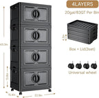 JEKO&JEKO 332Qt Lockable Stackable Storage Bins - Image 2