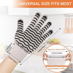 Oven Gloves 932°F Heat Resistant Oven Mitts - Image 5