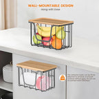 KONE Trash Bag Holder, 2 Pack Garbage Bag Dispenser, Storage Stackable Kitchen - Image 3