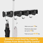 2-Pack Metal Mop Broom Holder Wall Mount - Image 4