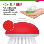 Vegetable Brush Scrubber for Food – 2Pcs Set Fruit and Veggie Brush – Silicone - Image 2