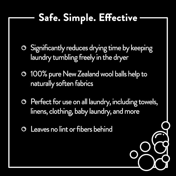 Molly's Suds Wool Dryer Balls | Natural Fabric Softener, Hypoallergenic - Image 3