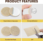 BALEINE 141PCS Felt Furniture Pads, Scratch-Reducing Floor Protectors - Image 4