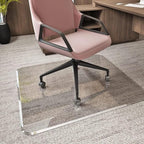 Glass Chair Mat with Exclusive Beveled Edge by Clearly Innovative 1/4” Thick by ClearlyInnovative