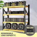 5000lbs Load Capacity, Heavy Duty 4-Tier Steel Shelving Unit, Adjustable - Image 4