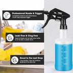 Eccliy 12 Pcs 16 Oz Plastic Spray Bottle, Adjustable Empty Reusable Sprayer - Image 3