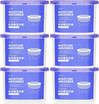CLEVAST Moisture Absorbers Boxes, 10 OZ, 6 Pack, Dehumidifier Box by CLEVAST