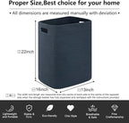 OIAHOMY Laundry Hamper, Laundry Basket，Rectangle Cotton Large Blanket Storage - Image 3