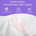 100 Pack Disposable Bed Sheets – 31.5 x 71 in Waterproof Non-woven Sheets - Image 3