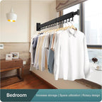 Clothes Drying Rack Wall Mounted, Drying Rack Clothing, Laundry Drying Rack - Image 9
