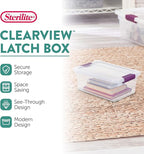 Sterilite 36-Pack ClearView Latch Box, Stackable Storage Organizer Bins - Image 2