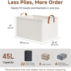 StorageWorks 45L Extra Large Fabric Storage Bins - Image 6
