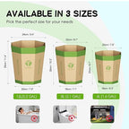 6-Pack Cardboard Trash Can – Foldable, Recyclable, Plastic-Free & Reusable - Image 5