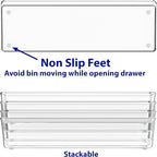 Simple Houseware Clear Drawer Organizer - Image 4