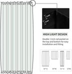 DWCN French Door Curtains – Rod Pocket Thermal Blackout Curtain - Image 3