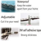 Weather Stripping Brush for Sliding Windows/Doors Frame Side, Pile Self - Image 4