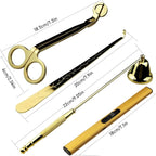 4 in 1 Candle Accessory Set, USB Rechargeable Lighter, Candle Wick Trimmer - Image 7