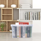 4 Pack 22 L Clear Plastic Storage Box - Image 5
