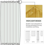 DWCN French Door Curtains – Rod Pocket Thermal Blackout Curtain - Image 3