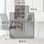 Beveled Edge Irregular Office Chair Mat - Image 2