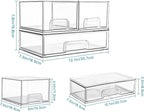 Vtopmart Stackable Storage Drawers Set of 3, Beauty Supplies, Pantry - Image 3